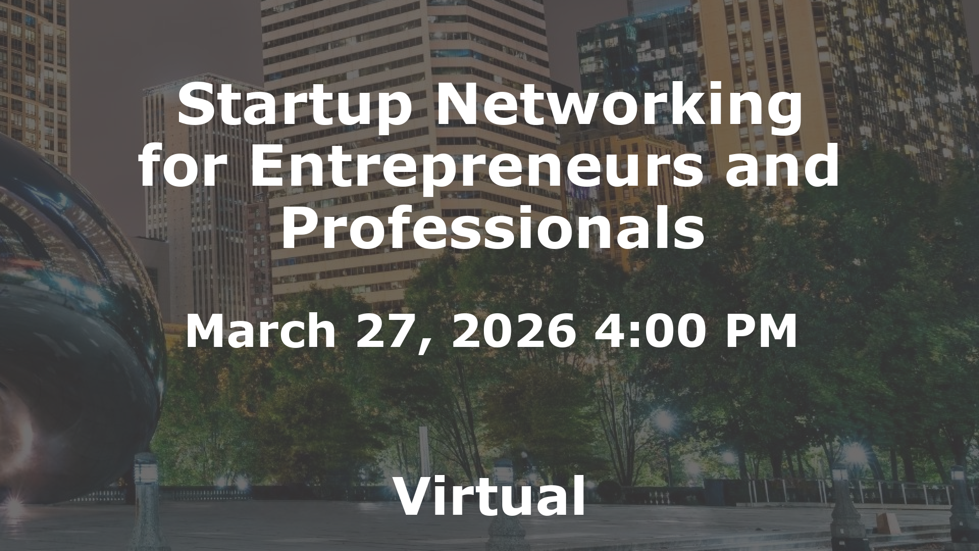 Startup Networking for Entrepreneurs and Professionals event image